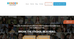 Desktop Screenshot of heroesinrecovery.com